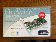 FireWire 4-port PCI Host controller by IoFlex, software  original packaging