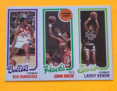 1980-81 Topps #19 / 209 / 246 Bob Dandridge / John Drew / Larry Kenon EXMT