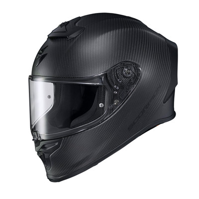 Scorpion EXO-R1 Evo 2 Onyx CARBON FIBER Air Solid Black MATTE Sz S