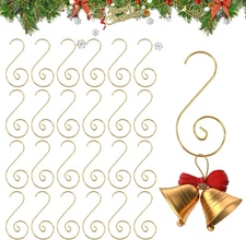 Ornament Hooks, Gold Christmas Hangers, 100 Pcs 100pcs 