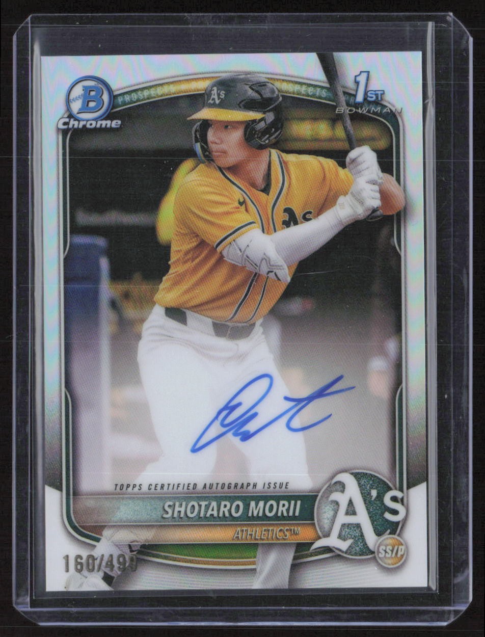 2025 Bowman Chrome #CPA-SM Shotaro Morii Auto Refractor #/499