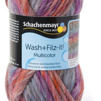 50g Schachenmayr wash+filz it multicolor 100% Wolle Filzen Filzwolle ABVERKAUF!!