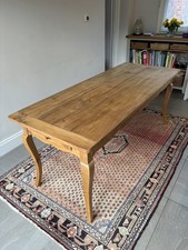 Antique Cherry Wood Louis XV–Style Dining Table — Early 20th Century