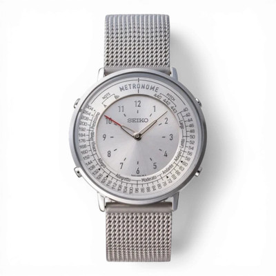 SEIKO Metronome Watch Standard Line Metal Mesh Silver SMW007A