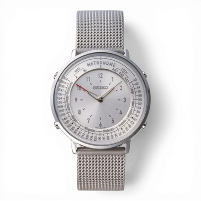 SEIKO Metronome Watch Standard Line Metal Mesh Silver SMW007A