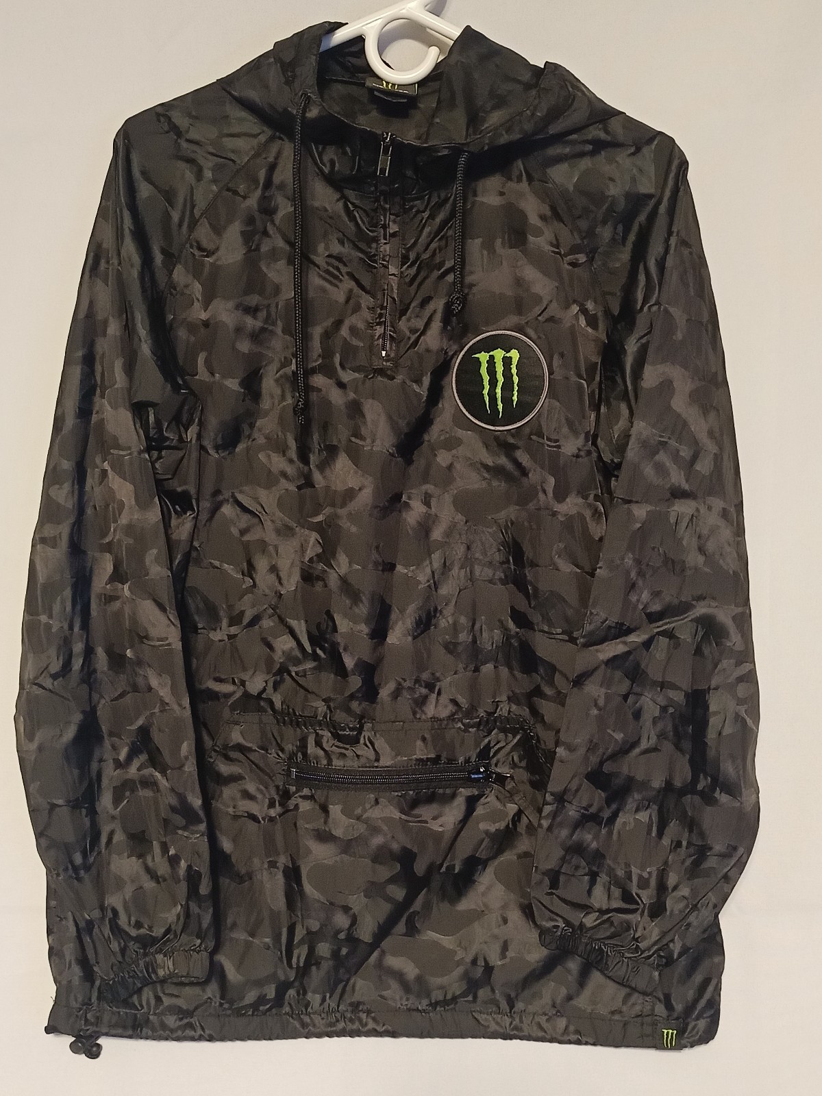 Monster Energy Black Camo Light Weight Windbreaker Size S