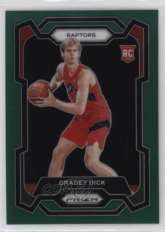 2023-24 Panini Prizm Green Prizm Gradey Dick #134 14zh