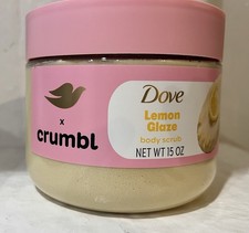 Dove X Crumbl Body Scrub Lemon Glaze NEW 15oz Limited Edition