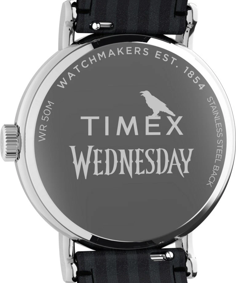 Uhr TIMEX WEEKENDER WEDNESDAY TW2Y19400 Leder Schwarz Addams - Bild 3 von 4