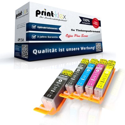 5x Alternative Tintenpatronen für Canon PGI-570/CLI-571 Set XL-Office Plus Serie