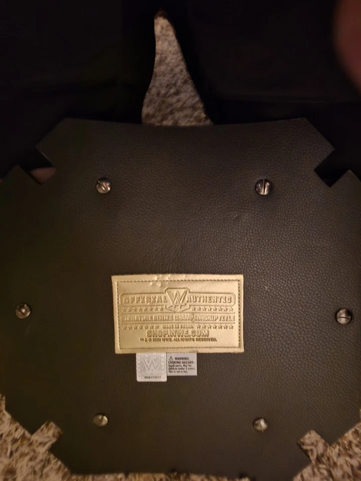 Cinturón réplica campeonato serie firma 25 años WWE Triple H 1995-2020 Foto 3 de 4