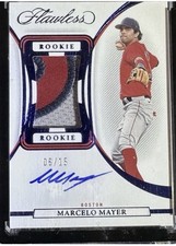 2023 Panini Flawless Marcelo Mayer Rookie Patch Auto #/15 Boston Red Sox RPA