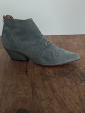 Damen Stiefelette, Wildleder Türkis, Gr.37