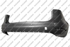 Fits Volkswagen Sharan Rear Bumper Smooth Black W/PDC W/Cut Mks For Apa 10-21