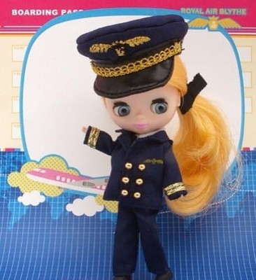 Petite Blythe Feel The Sky PBL-69 Airplane Pilot E-Revolution Hasbro Japan