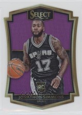 2015 Panini Select Premier Level Die-Cut Purple Prizm 50/99 Jonathon Simmons 9bg