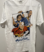 Nickelodeon Avatar The Last Airbender Graphic Tee Men's M White Cotton Crew
