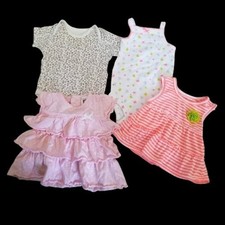  Lot of Short Sleeved and Sleeveless Tops Bodysuits Girls Size 6 months