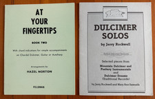 Two 2 Dulcimer Song / Music Books - Dulcimer Solos At Your Fingertips