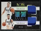2018-19 Panini Noir LUKA DONCIC/JALEN BRUNSON 45/99 Patch Two Shot Rookie #TS-LJ