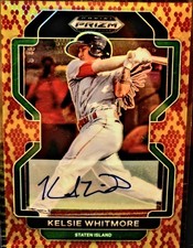 2022 Panini Prizm Draft Picks Kelsie Whitmore Auto #PDP81 14/15 Staten Island