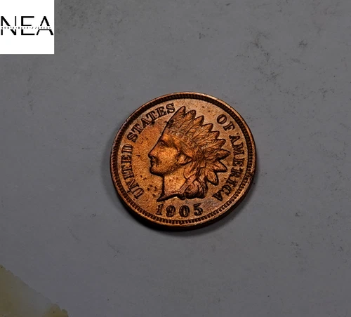 1905 Indian Head Penny Cent ~ Almost Uncirculated AU ~ ZI621