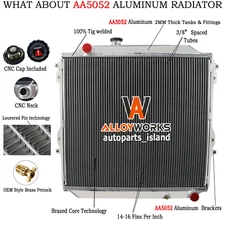 4 Row Radiator Fits For 1996-2002 TOYOTA Hilux Surf KZN185 3.0L Diesel MT NEW