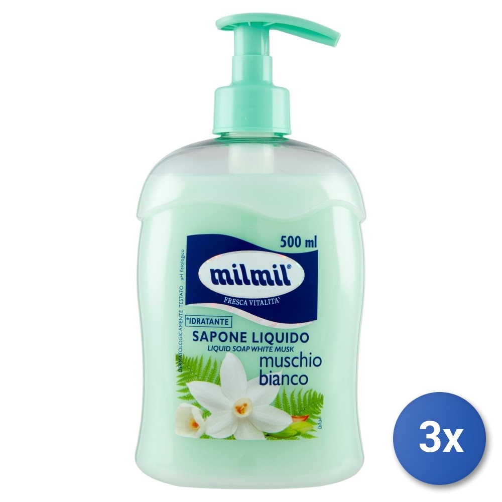 3X MIL MIL Soap 500 ML. White Musk