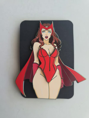 Marvel Comic Book MCU- Character: Wanda, Scarlet Witch Waifu Lewd Enamel Pin