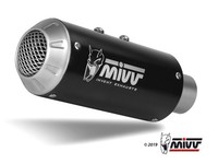 Mivv MK3 Schwarzer EDELSTAHL-SCHALLDÄMPFER FÜR Kawasaki Z 125 2019-2024