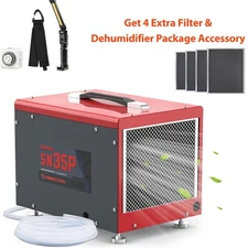 Abestorm SN35P Dehumidifier with Pump Hose Energy Star 70 Pint Crawl Space