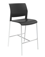 Barstuhl Barhocker Tresenhocker Bistrohocker Mit RüCkenlehne Schwarz 4Er Set