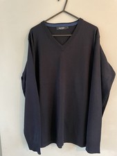 James Pringle Men's V-Neck Jumper Size L Navy Blue
