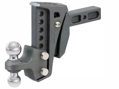 Curt Rebellion XD Adjustable Cushion Hitch (2'' Shank, 2'', 2-5/16'' Balls, 15K)