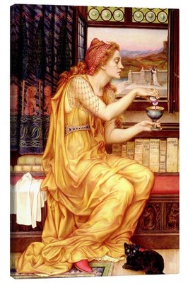 Leinwandbild Der Liebestrank - Evelyn De Morgan