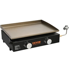 VEVOR Countertop Commercial Gas Griddle Flat Top Grill Hot Plate Restaurant