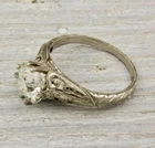 Art Deco Style 2.00Ct Round Cut Lab-Created Diamond Wedding Ring In 925 Silver
