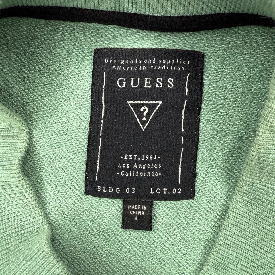 Guess толстовка женский размер большой длинным рукавом бирюзовый классический логотип - Изображение 4 из 4