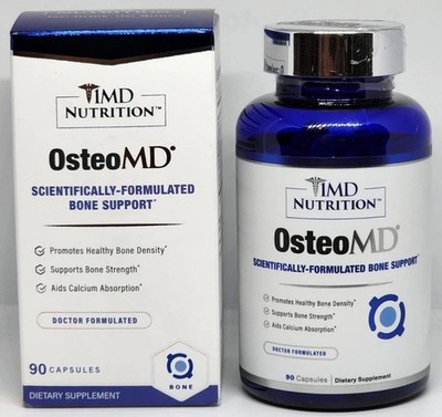 1MD OsteoMD Promotes Healthy Bone Support Supplement 90 Capsules New