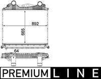 Mahle LadeluftküHler Premium Line CI 123 000P FüR TGS MAN TGA 1