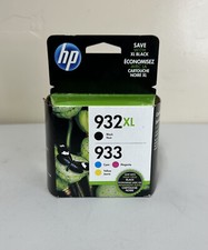 HP 932XL Black High-Yield 933 Cyan Magenta Yellow Ink Cartridges N9H62FN 05/2019