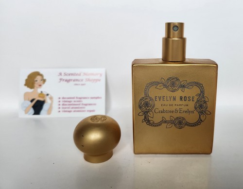 Vintage Evelyn Rose EDP Perfume Spray by Crabtree & Evelyn ~ 1.7 fl oz ~ 50 ml - Picture 3 of 5