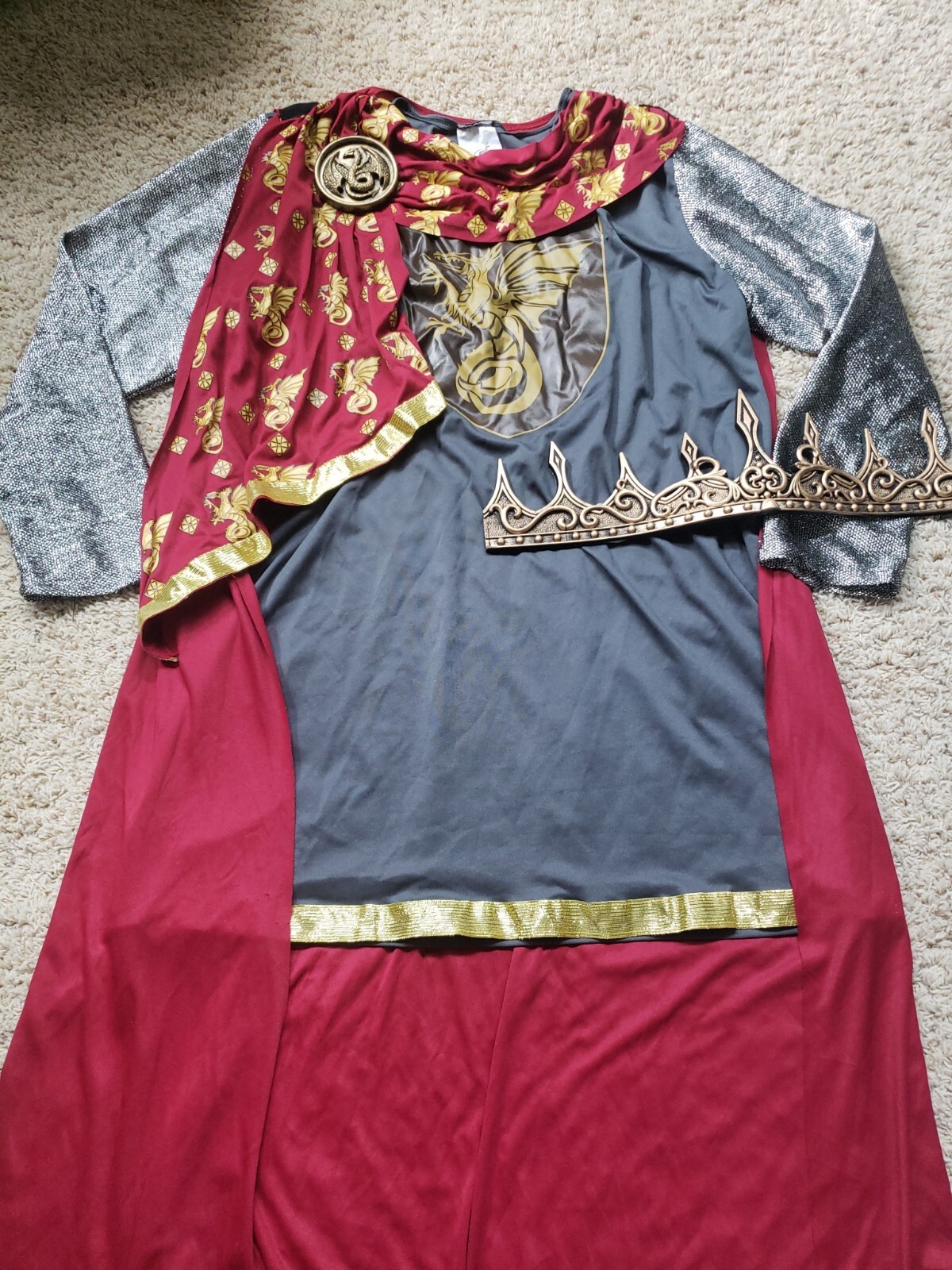 Spirit Halloween Costume Mens King Arthur Adult XL 44… Gem