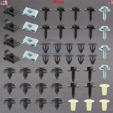 50Pcs For Toyota Lexus Under Engine Cover Clips Underbody Mudguard Shield Screws