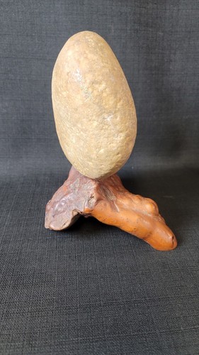 Native American Ron Schroder Original Stone & Turquoise Sculpture - Picture 7 of 11