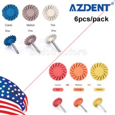 AZDENT Dental Composite Polishing Diamond Wheel Disc RA Burs Coarse/Medium/Fine