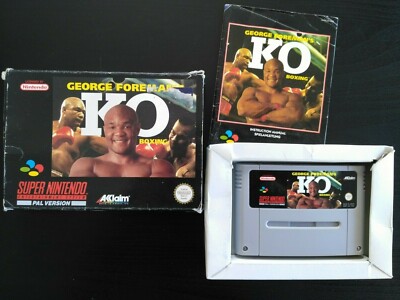 SNES: George Forman's KO Boxing - inkl. OVP & Spielanleitung - Rarität