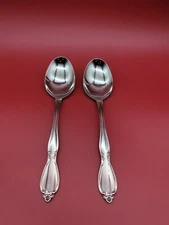 Oneida Community CHATELAINE Spoons Set Of 2 Stainless Flatware 