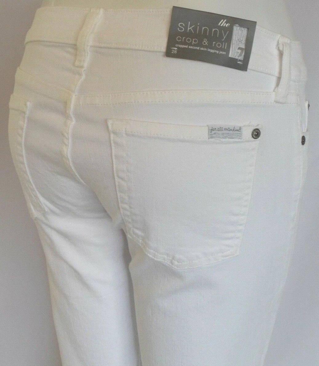 7 for all mankind cheap skinny crop and roll