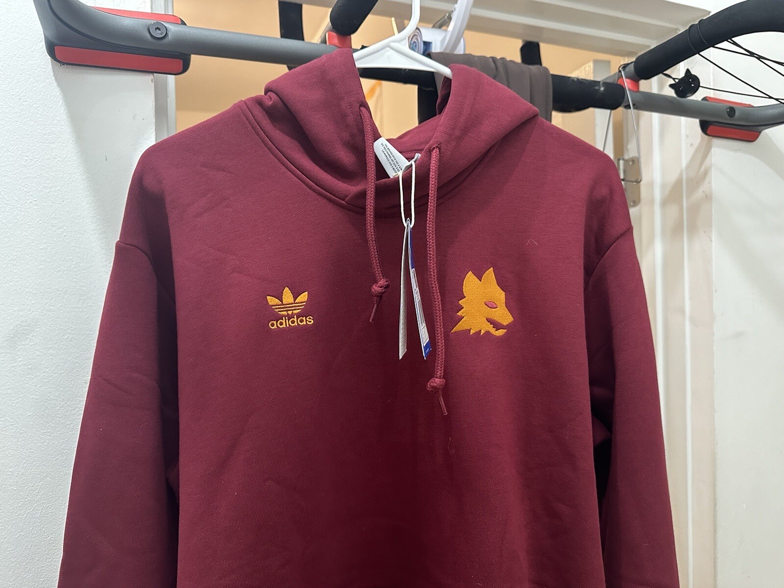 As Roma Adidas Hoodie Trefoil